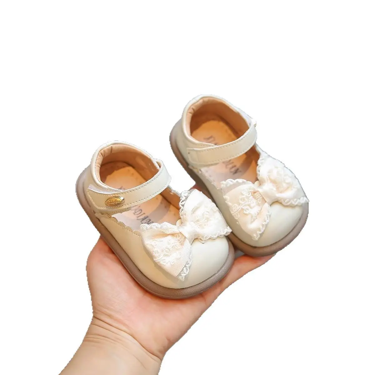 Baby Girl Bow Shoes Spring Autumn 1-2-3Yrs Soft Bottom