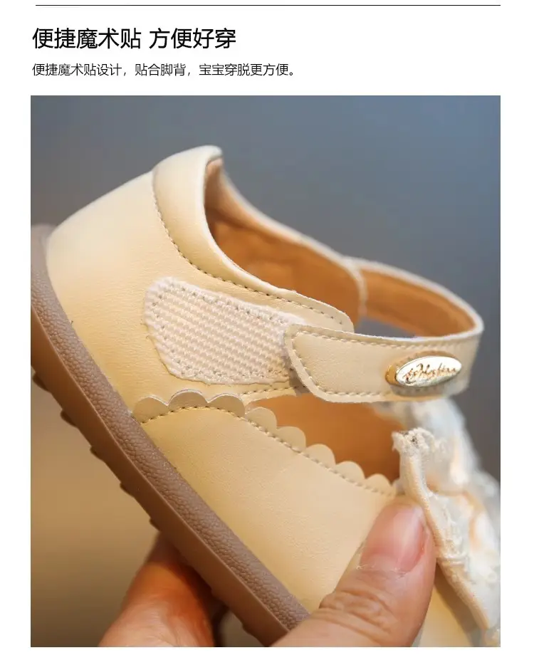 Baby Girl Bow Shoes Spring Autumn 1-2-3Yrs Soft Bottom — feature 2