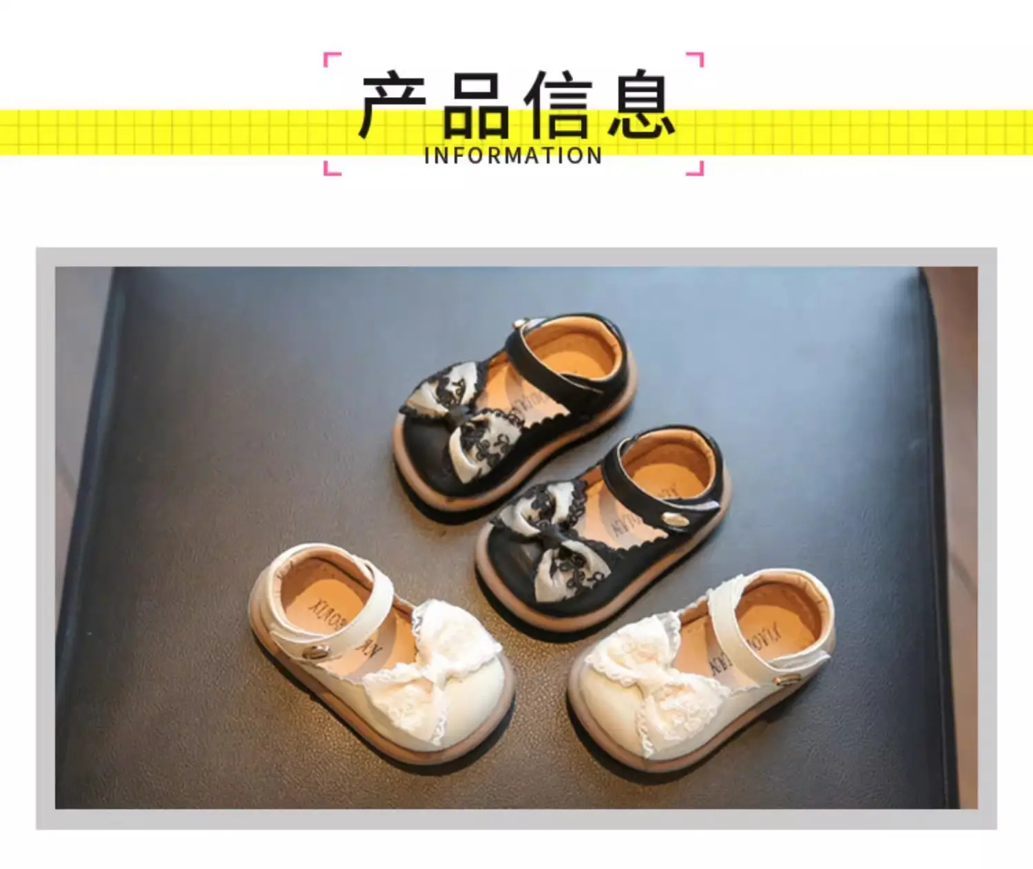 Baby Girl Bow Shoes Spring Autumn 1-2-3Yrs Soft Bottom — feature 5