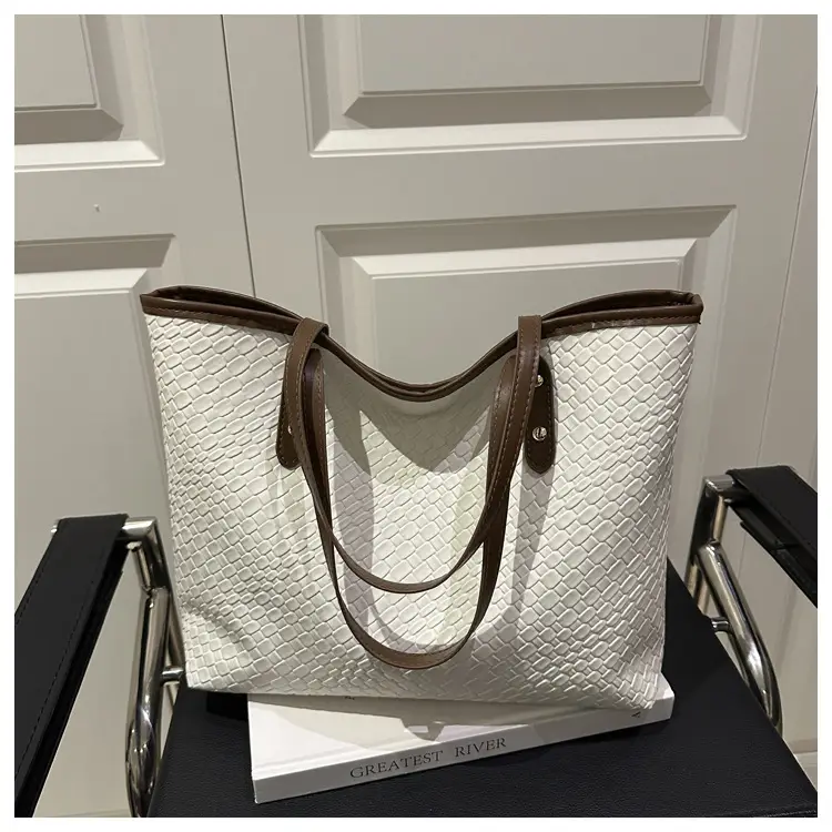 European & American Woven Textured Shoulder Bag Large Capacity — feature 22