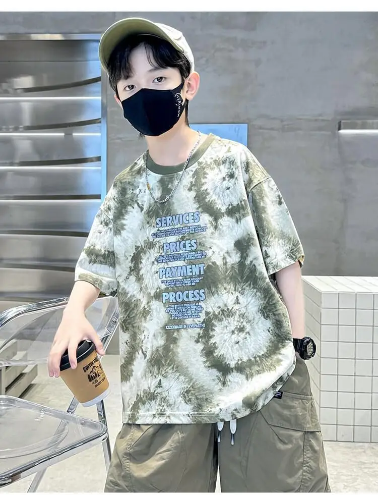 Boys Tie-Dye Cotton Shorts Summer Wear — feature 13