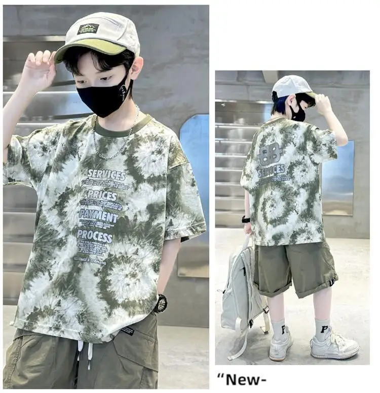 Boys Tie-Dye Cotton Shorts Summer Wear — feature 15