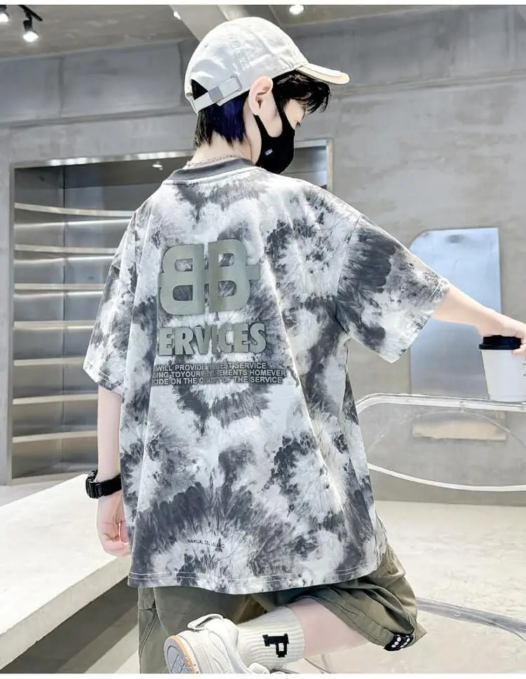 Boys Tie-Dye Cotton Shorts Summer Wear — feature 8