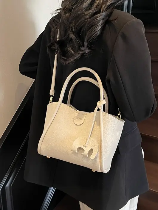 Women Crossbody Bag Tan Leather 2025 New Fashion - Image 6