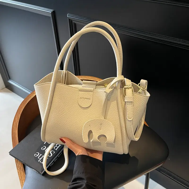 Women Crossbody Bag Tan Leather 2025 New Fashion - Image 2