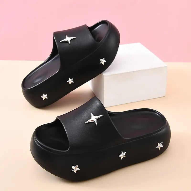 Thick-soled slippers women's summer outdoor wear non-slip wear-resistant high-end EVA breathable non-stinky feet beach sandals - Image 5
