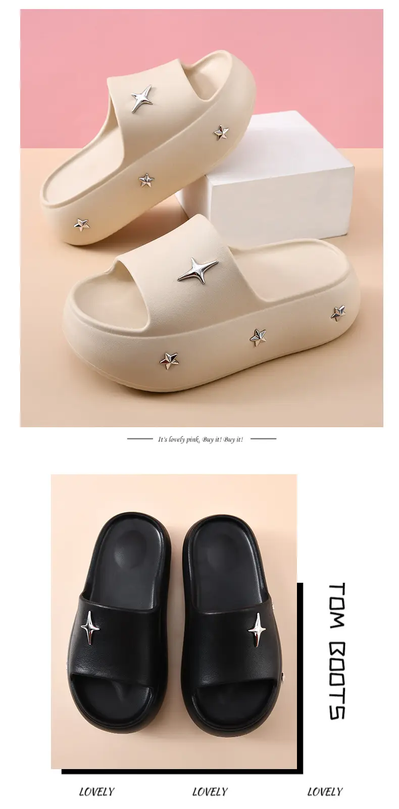 Thick-soled slippers women's summer outdoor wear non-slip wear-resistant high-end EVA breathable non-stinky feet beach sandals — feature 12