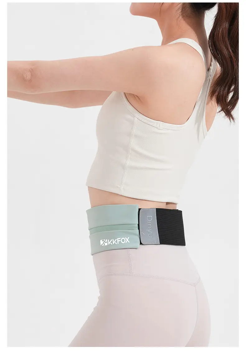 Black Running Waist Bag for Men Women Mobile Storage Belt — feature 18