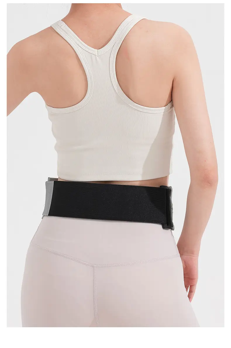 Black Running Waist Bag for Men Women Mobile Storage Belt — feature 19