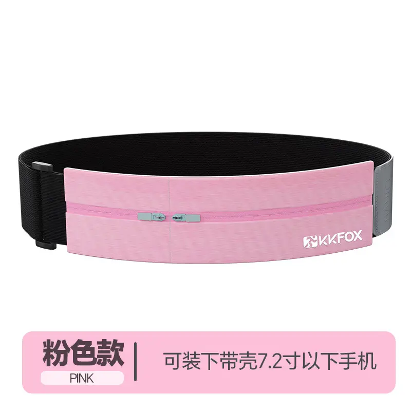 Black Running Waist Bag for Men Women Mobile Storage Belt - Image 3