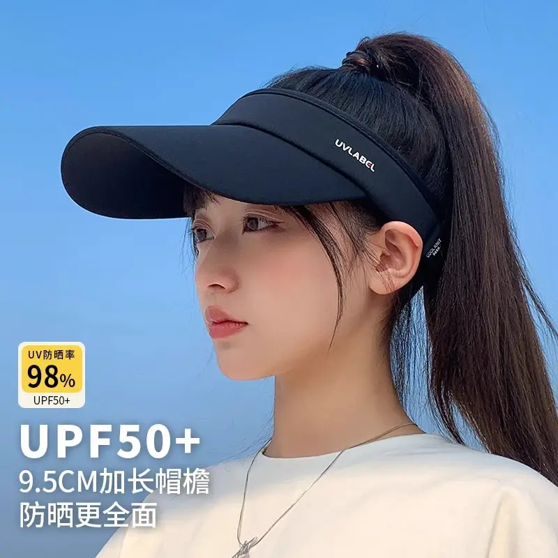 Men's Black UV400 Sports Hat 71CM Long - Image 5