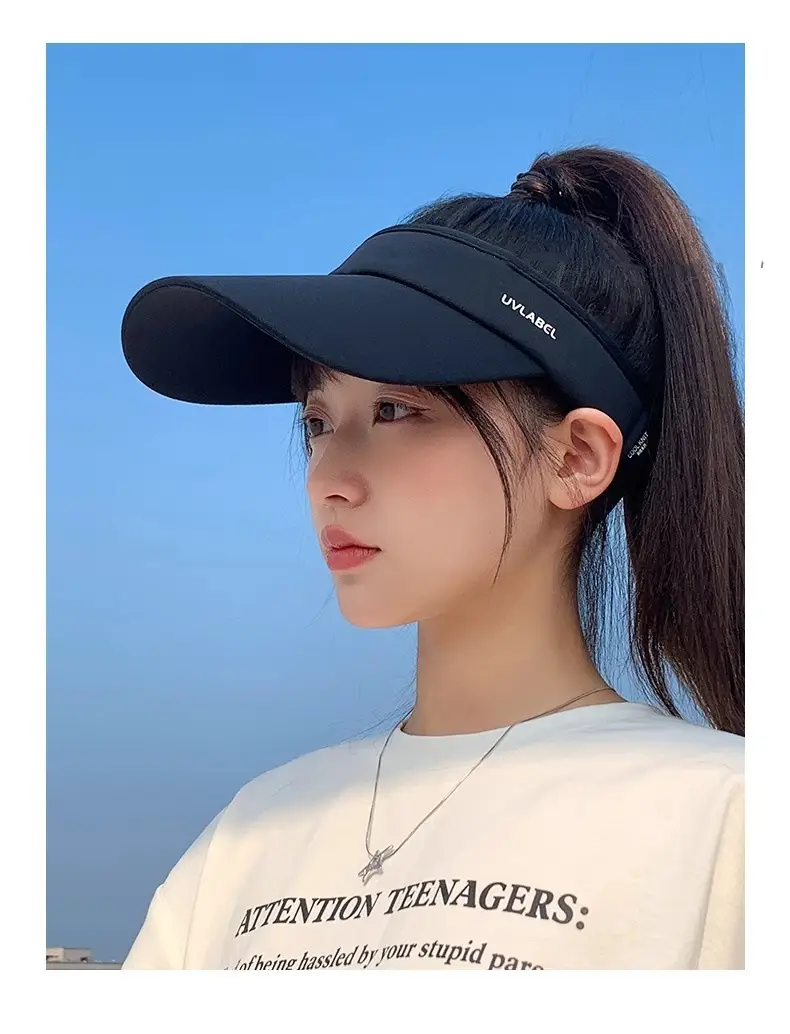Men's Black UV400 Sports Hat 71CM Long — feature 10