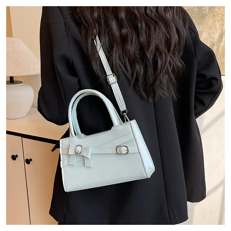 Light Green Crossbody Bag for Women with Silver Handle — feature 15
