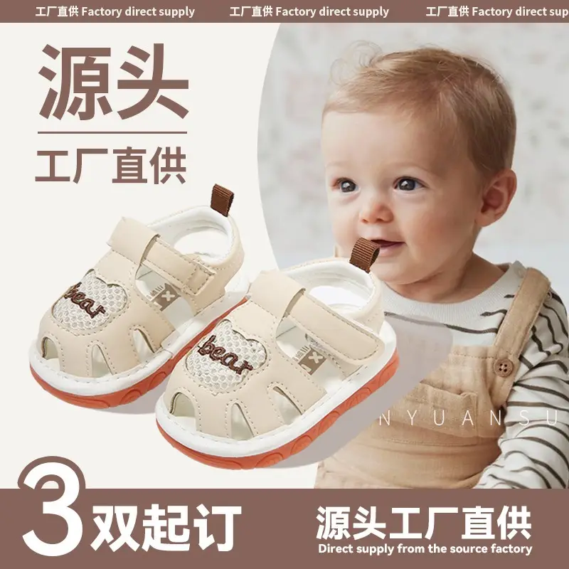 Summer Baby Toddler Shoes Women's Breathable Baby Sandals Non-slip Soft Sole Call Shoes 011 Year Old Baby Shoes for Men - Image 4