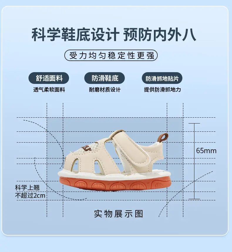 Summer Baby Toddler Shoes Women's Breathable Baby Sandals Non-slip Soft Sole Call Shoes 011 Year Old Baby Shoes for Men — feature 19
