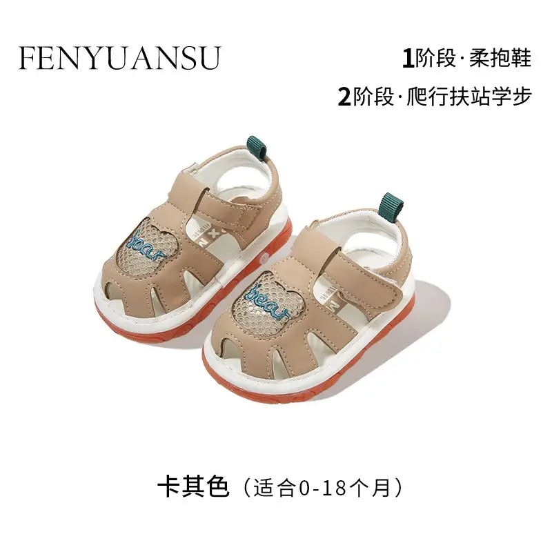 Summer Baby Toddler Shoes Women's Breathable Baby Sandals Non-slip Soft Sole Call Shoes 011 Year Old Baby Shoes for Men - Image 3