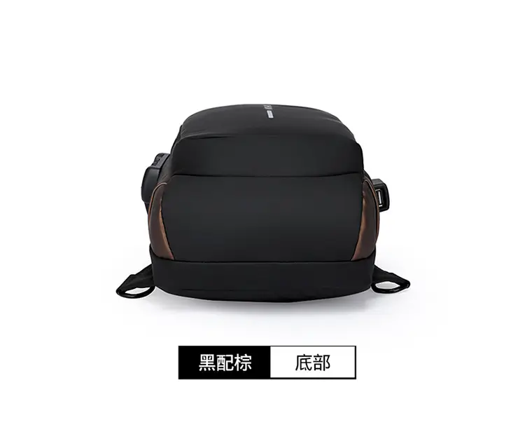 Men's Anti-Theat Password Lock Backpack Black — feature 21