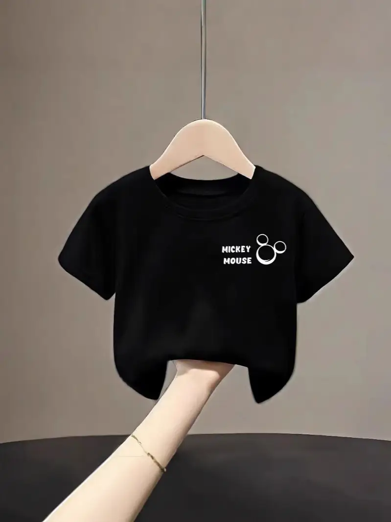 Black Smile Graphic Cotton T-Shirt for Boys Girls Small Medium - Image 11