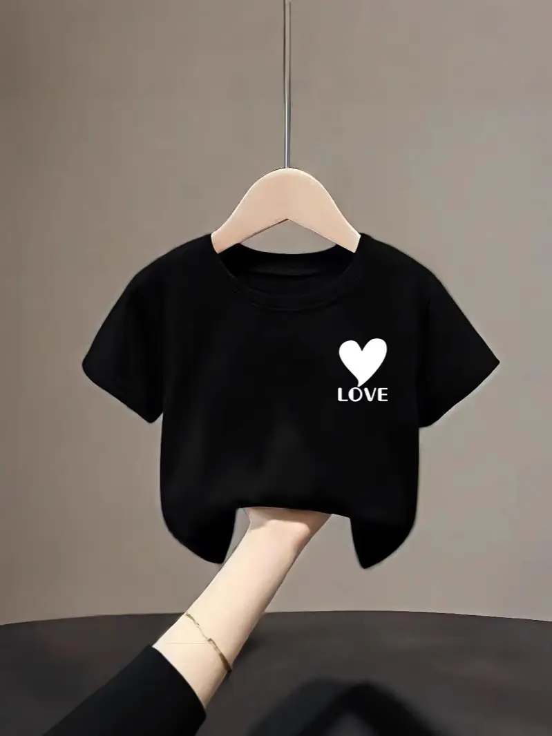 Black Smile Graphic Cotton T-Shirt for Boys Girls Small Medium - Image 13