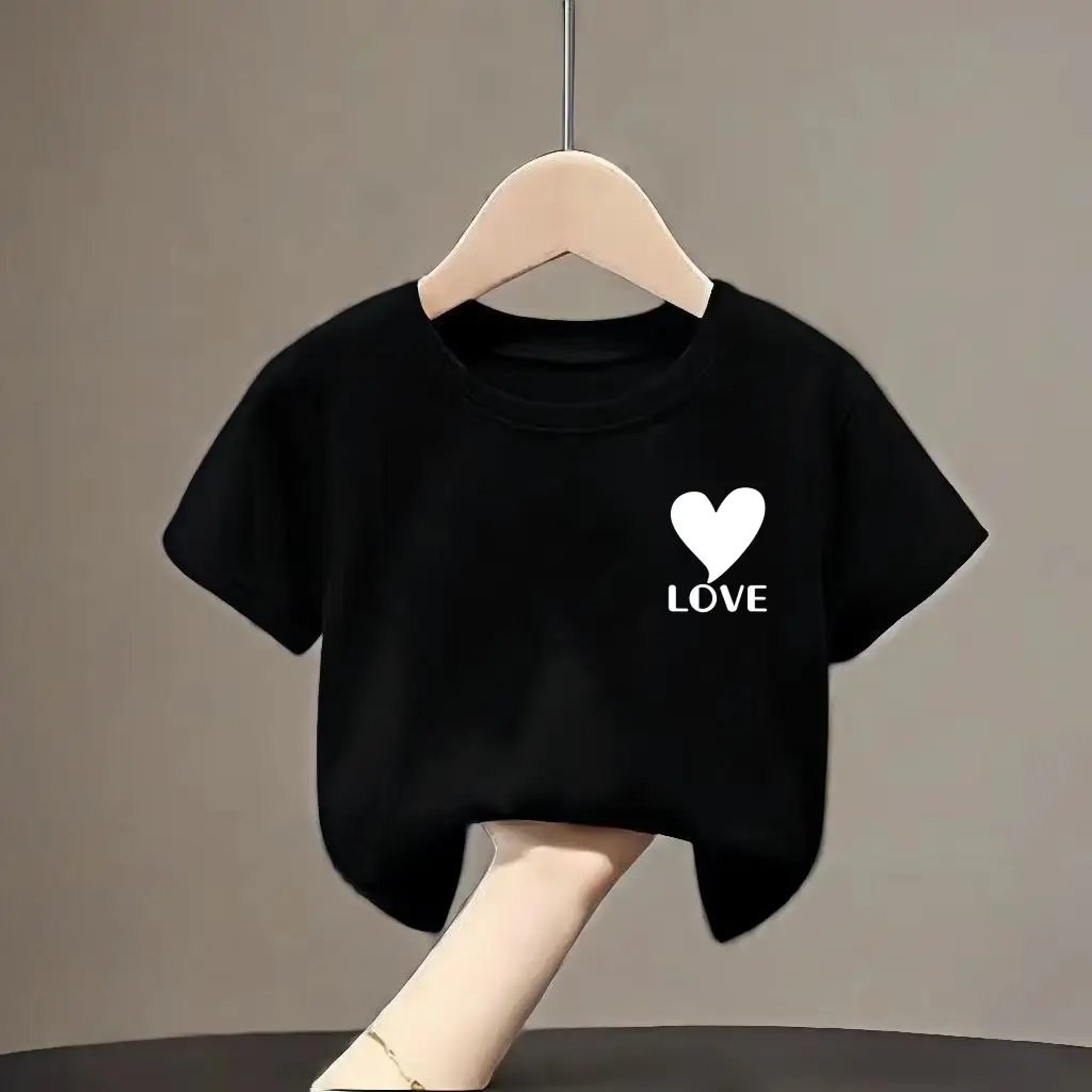 Black Smile Graphic Cotton T-Shirt for Boys Girls Small Medium - Image 6