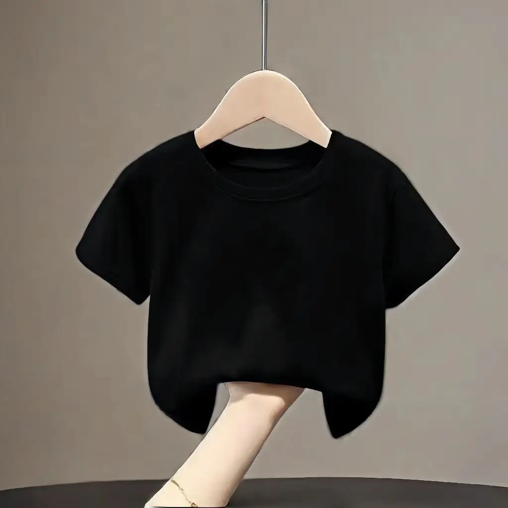 Black Smile Graphic Cotton T-Shirt for Boys Girls Small Medium - Image 8