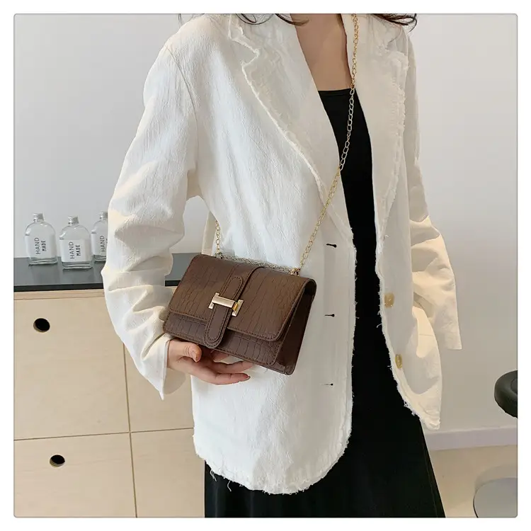 Women's Stone Pattern Crossbody Bag 2025 Summer — feature 15
