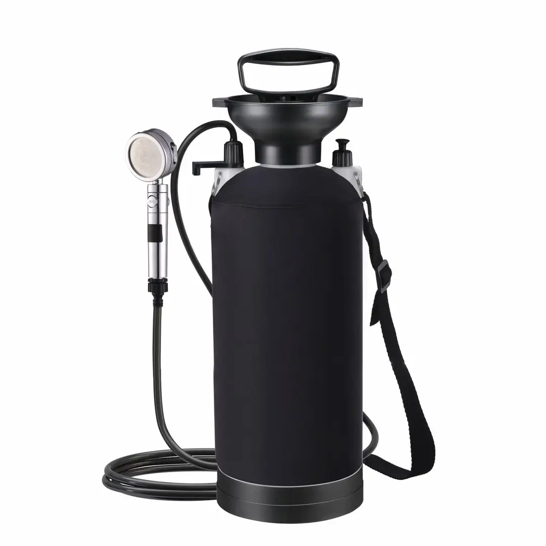 Camping Shower Manual Air Pressure Beach Surfing Flush Set Travel Outdoor Garden Pet Bath Spray