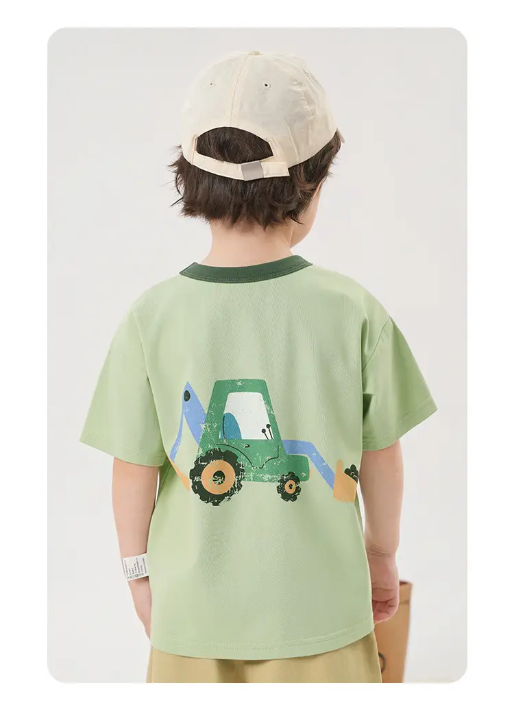 Boys T-shirt White Card Print Summer Cool — feature 20