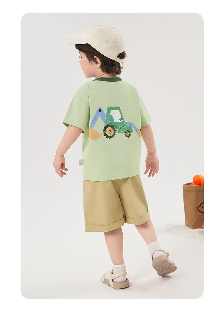 Boys T-shirt White Card Print Summer Cool — feature 23