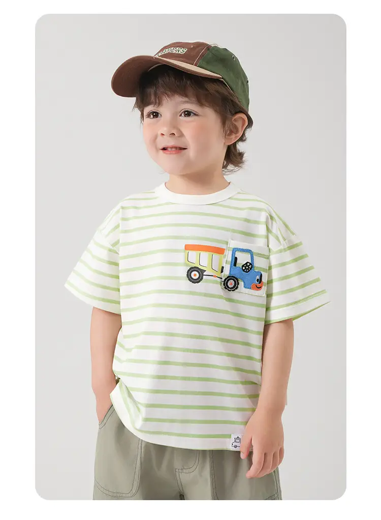 Boys T-shirt White Card Print Summer Cool — feature 26