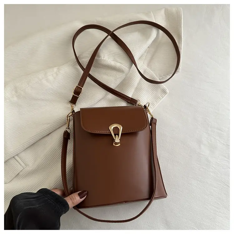 Black Leather Shoulder Bag for Women 2025 Spring New — feature 26