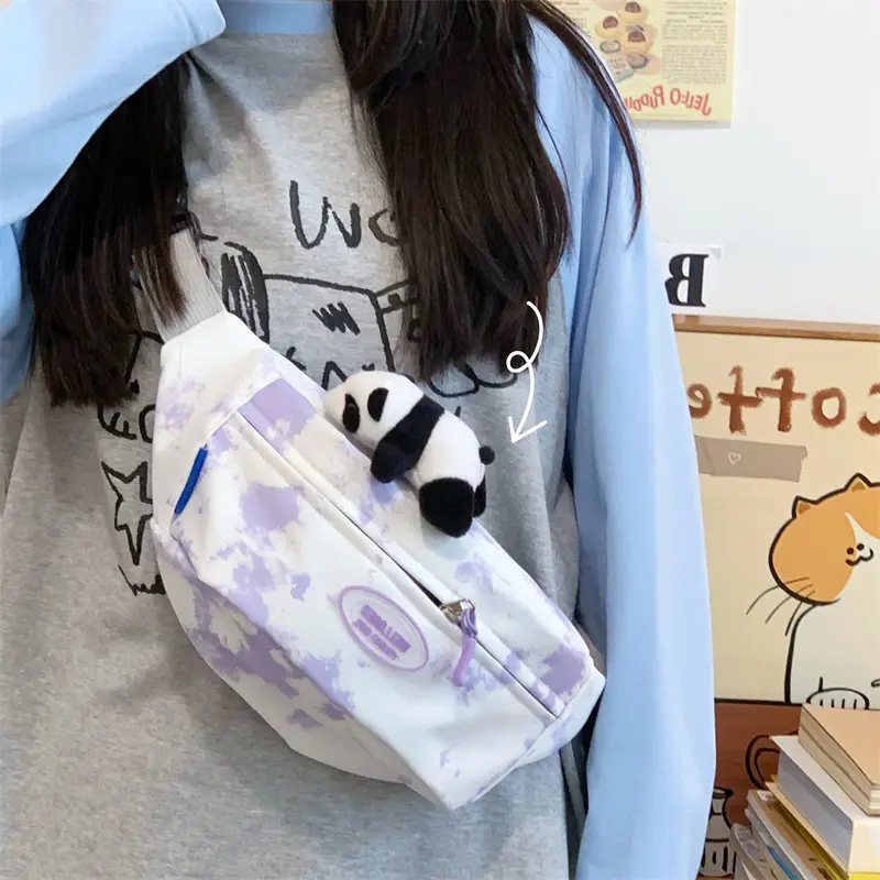 Korean Style Cute Panda Shoulder Bag for Women - Image 13