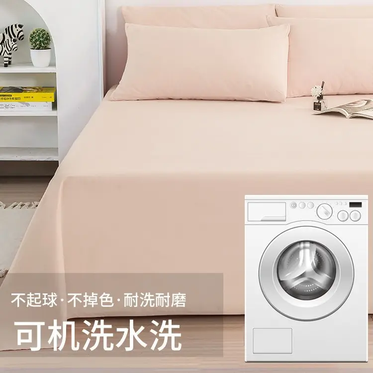 Ins-Style Single Bed Sheet for Autumn and Winter, Brushed Flannel Sheet for Student Dormitory, Single/Double, Non-Cotton Pure Cotton Sheet