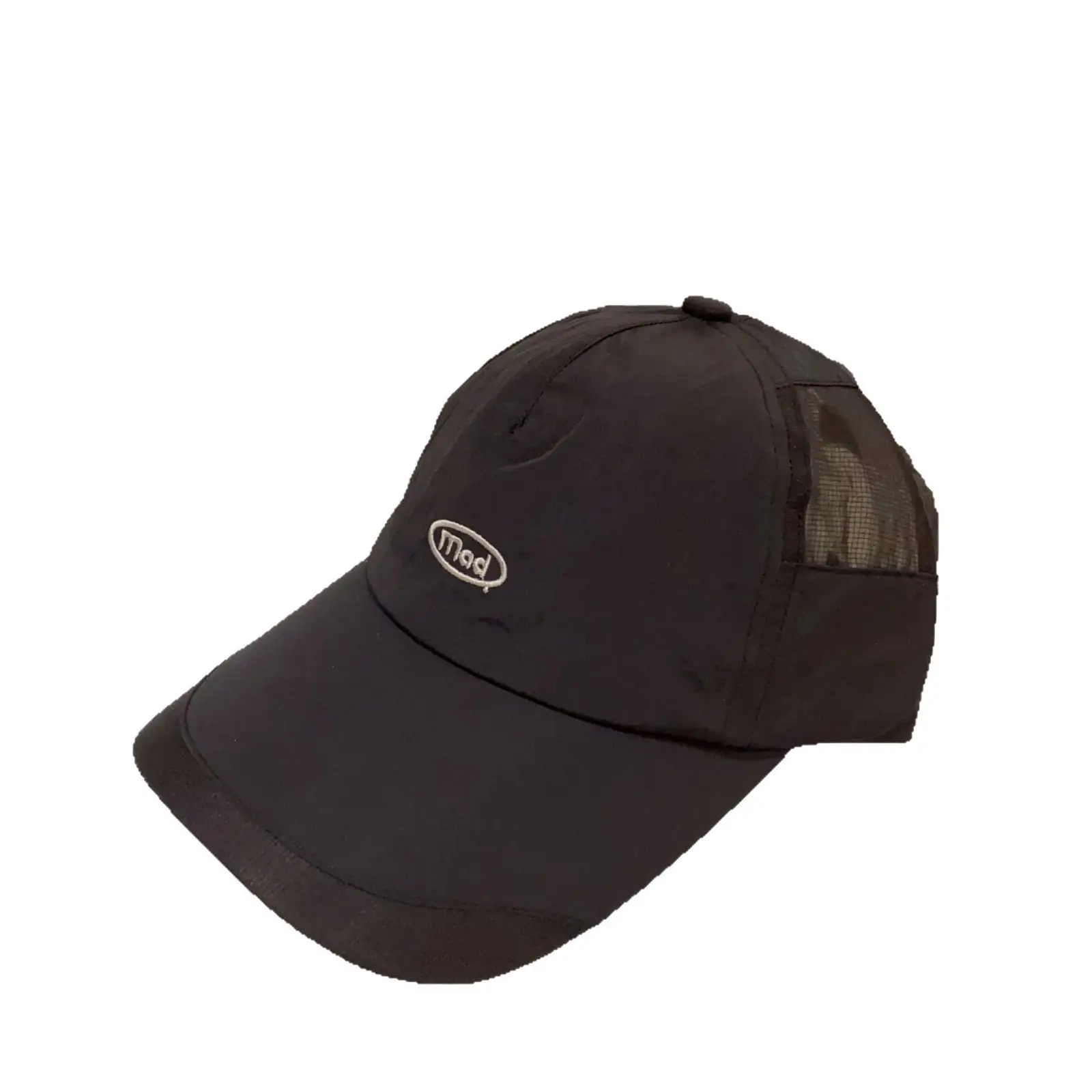 Minimalist Letter Baseball Cap Black Large Circumference - Image 10