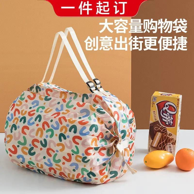 Colorful Foldable Canvas Shopping Bag Travel Shoulder Portable - Image 14