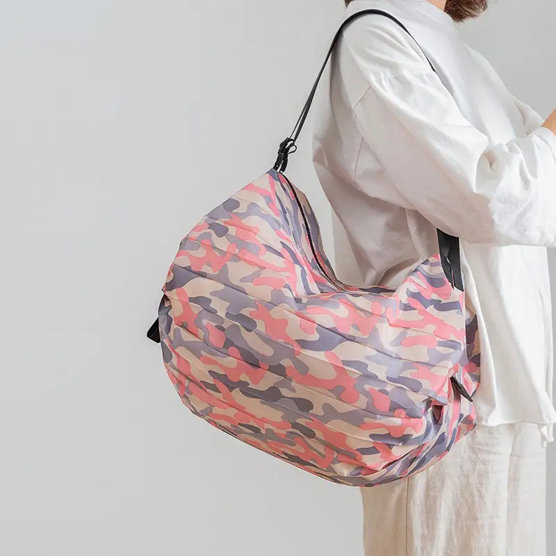 Colorful Foldable Canvas Shopping Bag Travel Shoulder Portable - Image 16