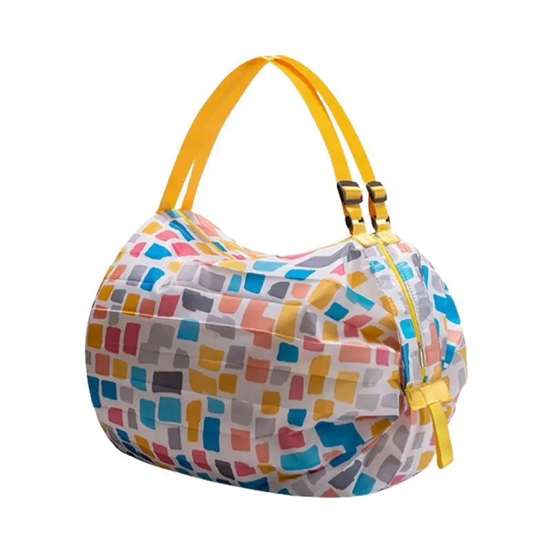 Colorful Foldable Canvas Shopping Bag Travel Shoulder Portable - Image 17