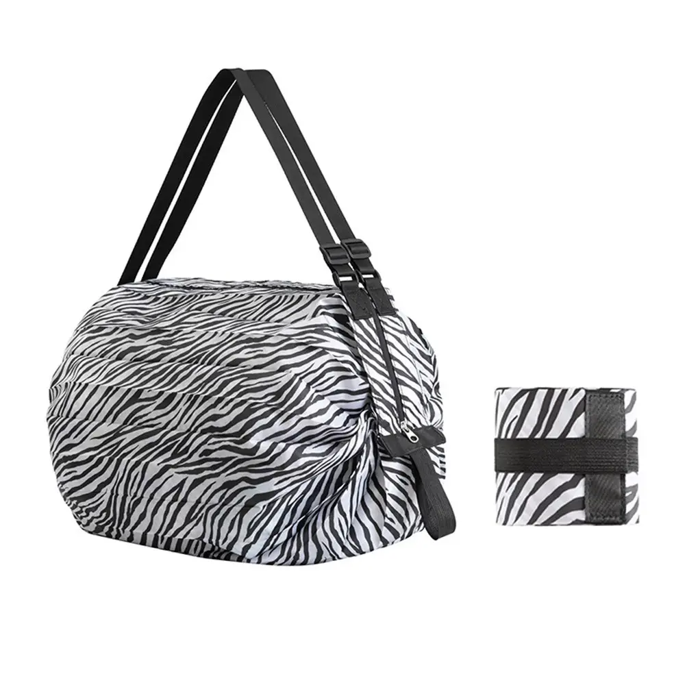 Colorful Foldable Canvas Shopping Bag Travel Shoulder Portable - Image 12
