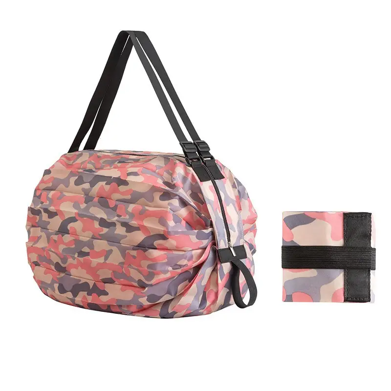 Colorful Foldable Canvas Shopping Bag Travel Shoulder Portable - Image 6