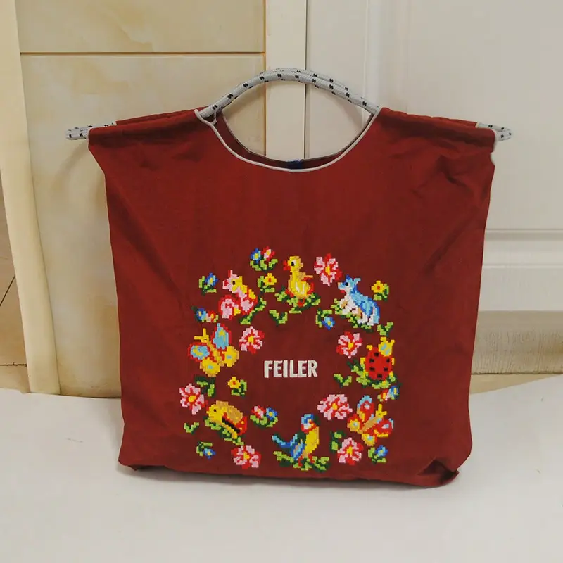 Embroidered Floral Tote Bag Large Capacity Casual Shoulder Bag - Image 13