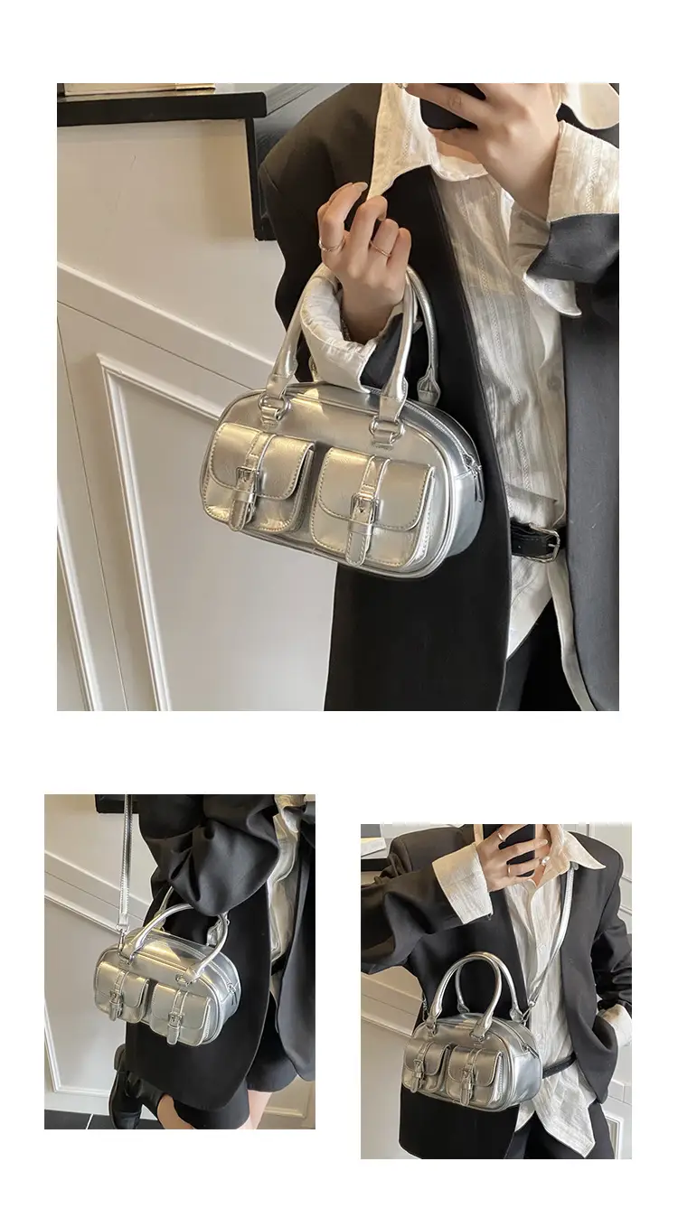Silver Crossbody Bag for Women 2025 Korean Style — feature 5
