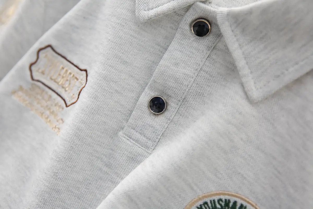 Boys Polo Shirt White Short Sleeve Summer 2025 Medium Large — feature 7
