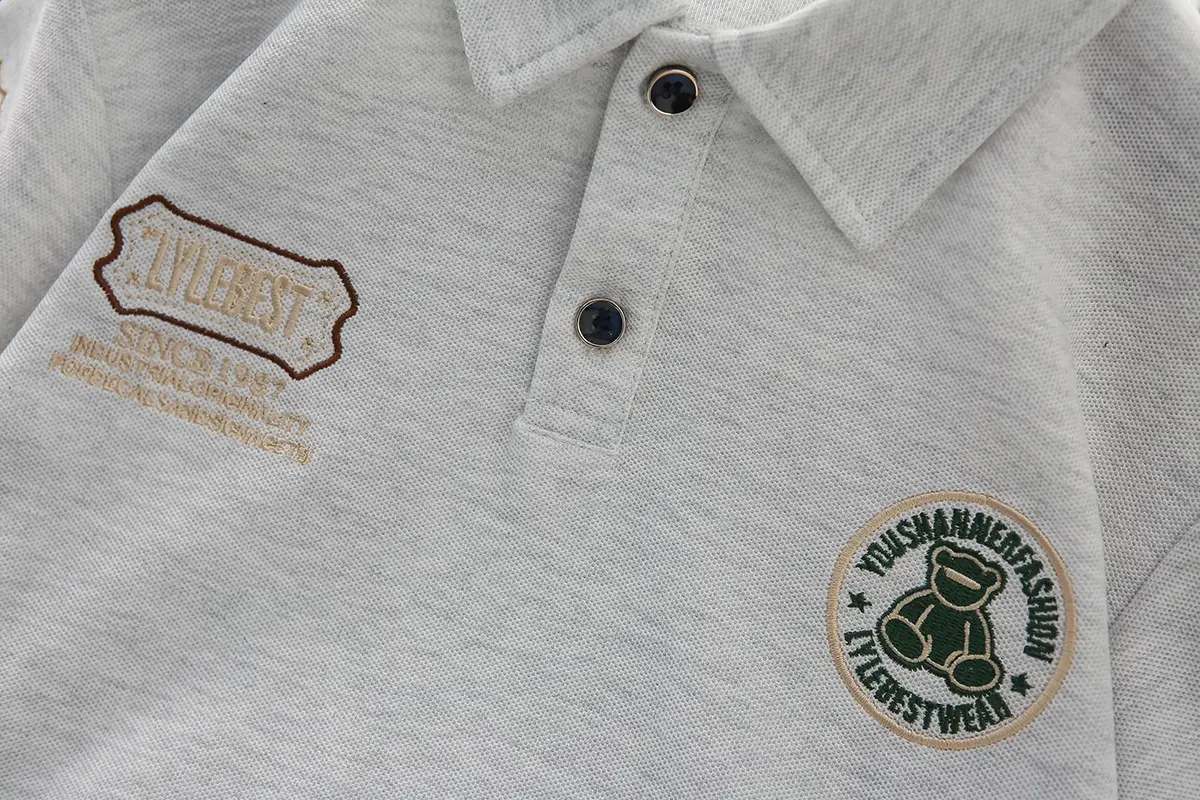 Boys Polo Shirt White Short Sleeve Summer 2025 Medium Large — feature 9