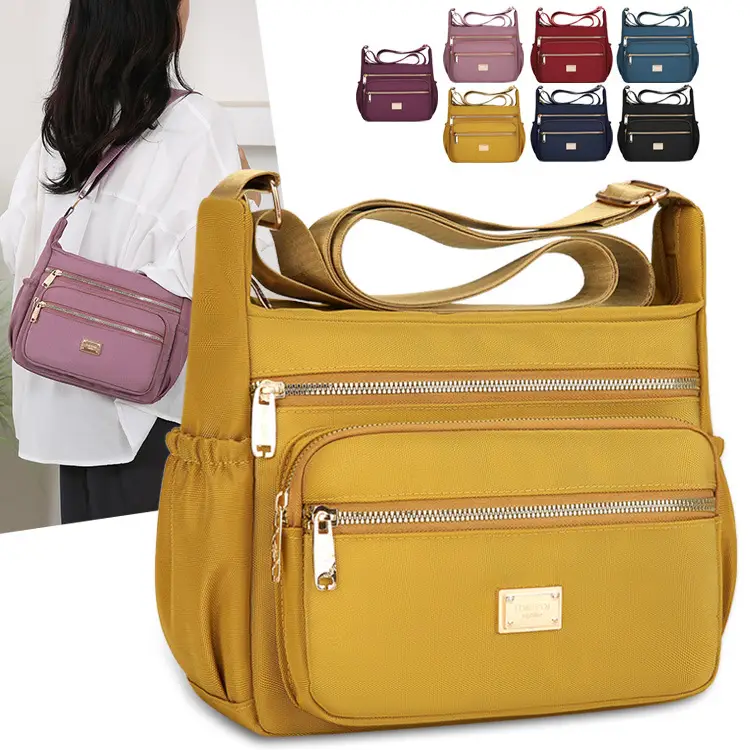 Multi-compartment Crossbody Bag Women Multi Color Travel Luggage - Image 9