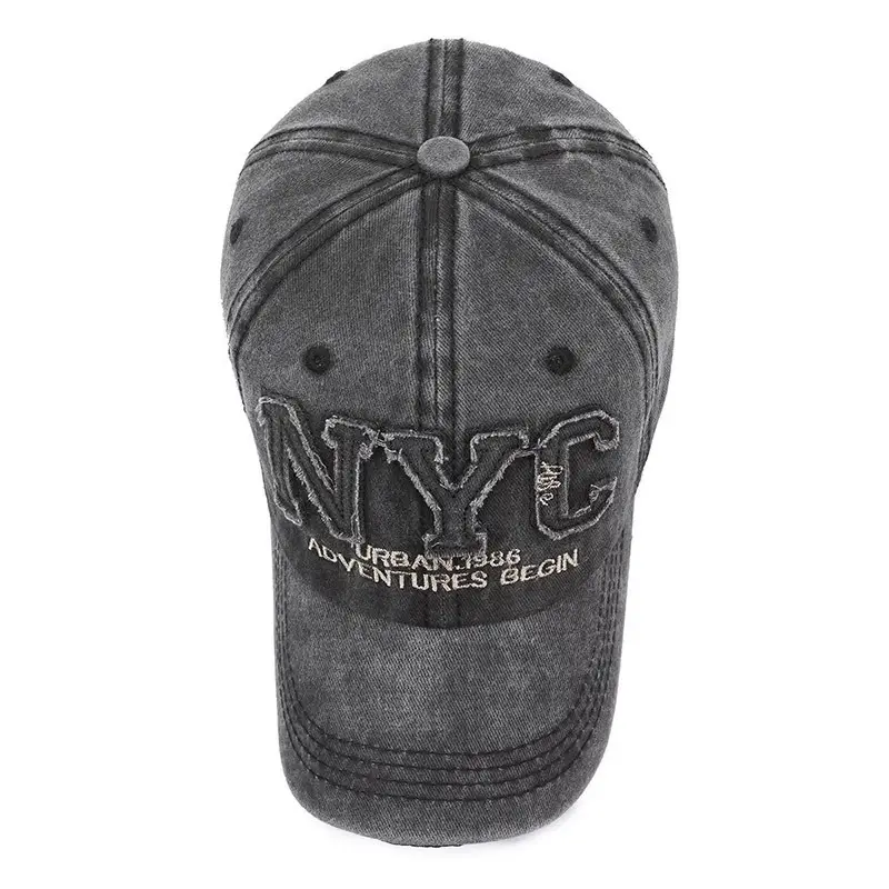 Vintage NYC Letter Hat for Men Women Casual Baseball Cap