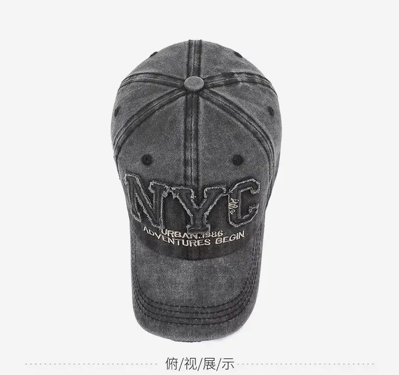 Vintage NYC Letter Hat for Men Women Casual Baseball Cap — feature 16