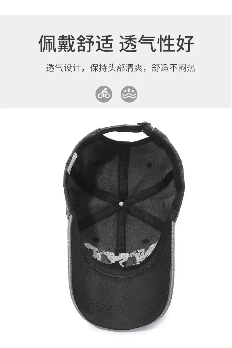 Vintage NYC Letter Hat for Men Women Casual Baseball Cap — feature 9