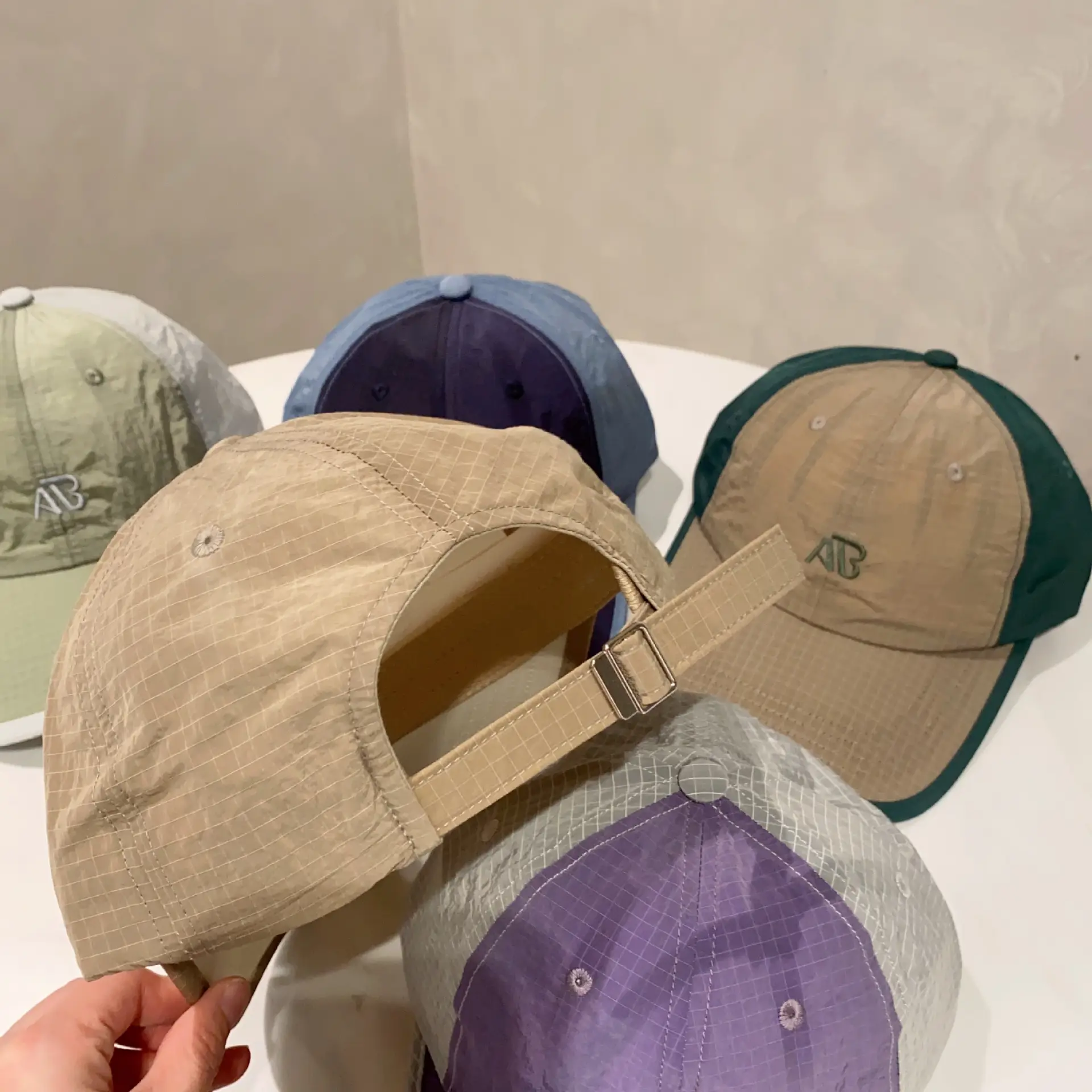 Purple Gray Baseball Cap with Logo - Image 7