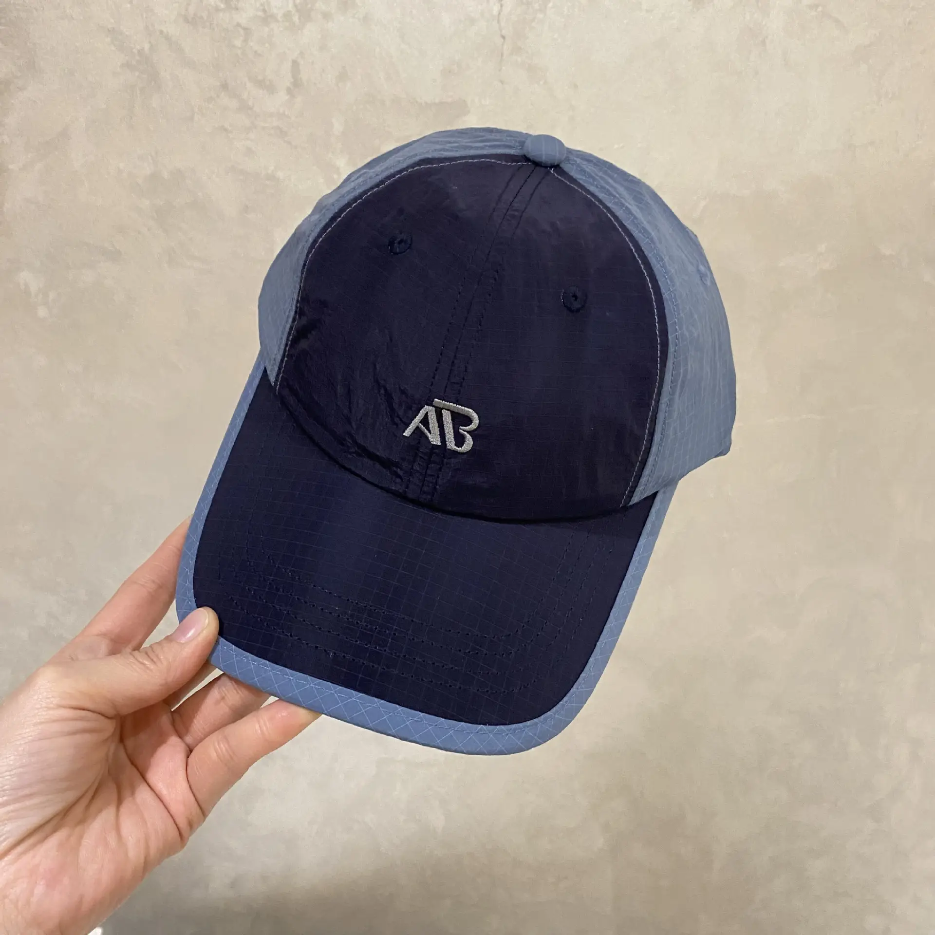 Purple Gray Baseball Cap with Logo — feature 11