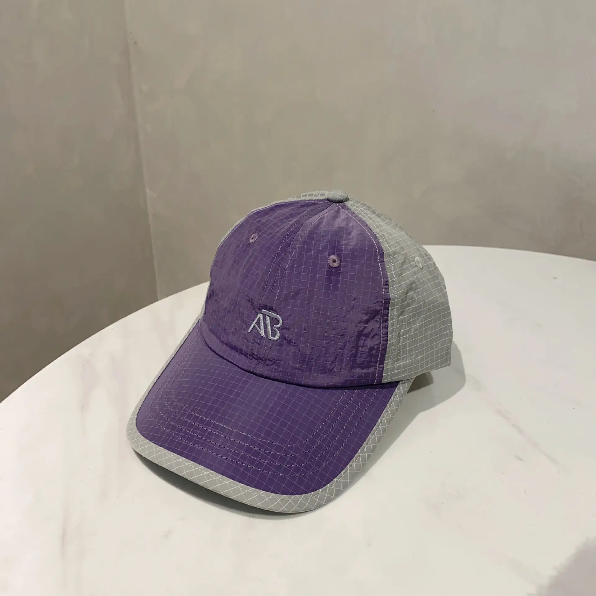 Purple Gray Baseball Cap with Logo - Image 5